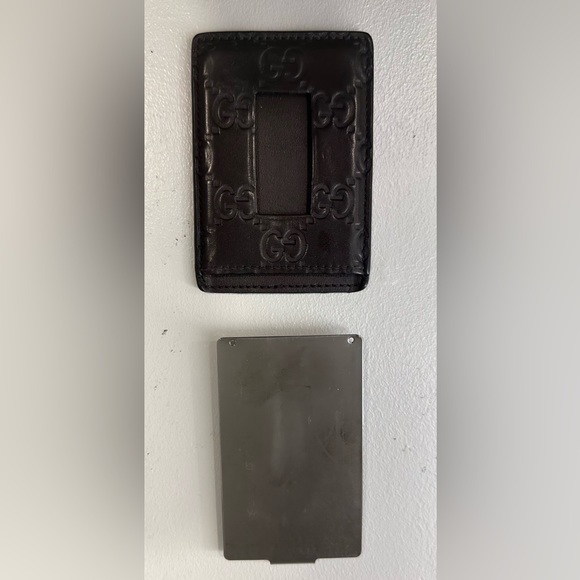 <Sold> Gucci Monogram Leather Money Clip Wallet - Picture 4 of 6